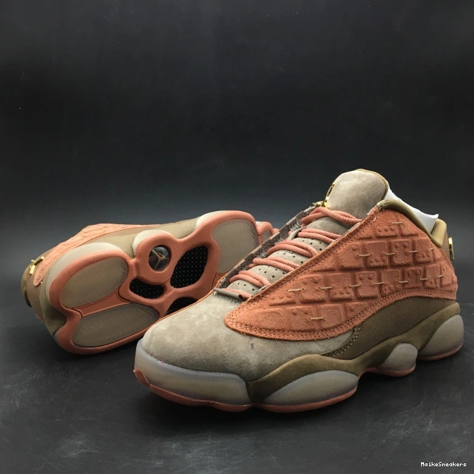 MaikeSneakers Stone Air 13 AT3102-200 Canteen-Terra Sepia Jordan Low Blush CLOT x 0803